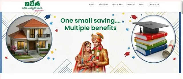 Vijeeta Chits website