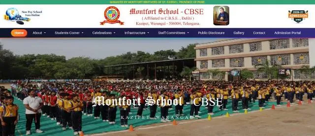 Montfort School CBSE website