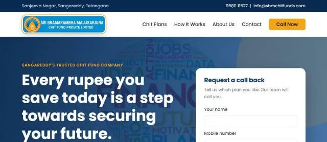 SBM Chit Funds website