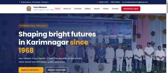 Vani Niketan School website